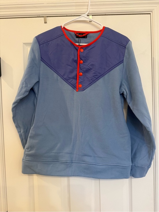 cotopaxi Sweaters - NWT Cotopaxi Sabado Crew Fleece Top Sweatshirt Pullover Large Blue Red
